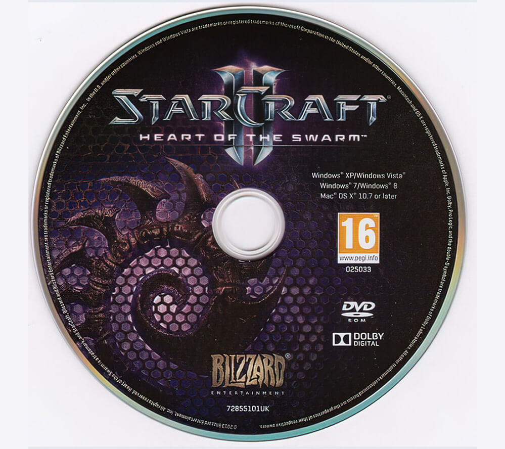 Пиратский диск StarCraft II Heart of the Swarm для Windows